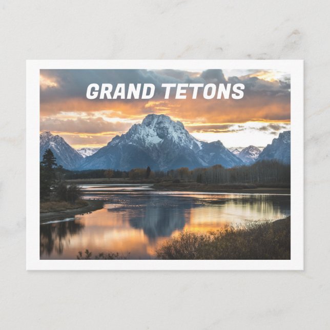 Carte Postale Grand Tetons Mounts Jackson Wyoming (Devant)