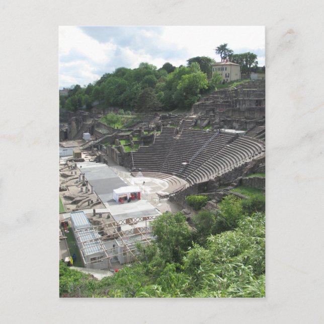 Carte Postale Grand Théâtre, Amphithéâtre Lyon, Romain | France (Devant)