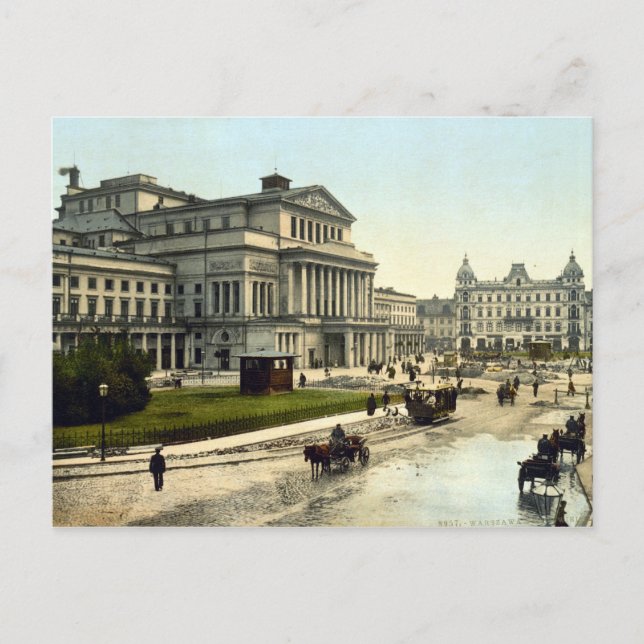 Carte Postale Grand théâtre, Varsovie (Devant)