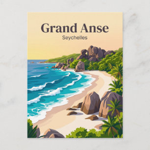 Carte Postale Grande Anse Seychelles