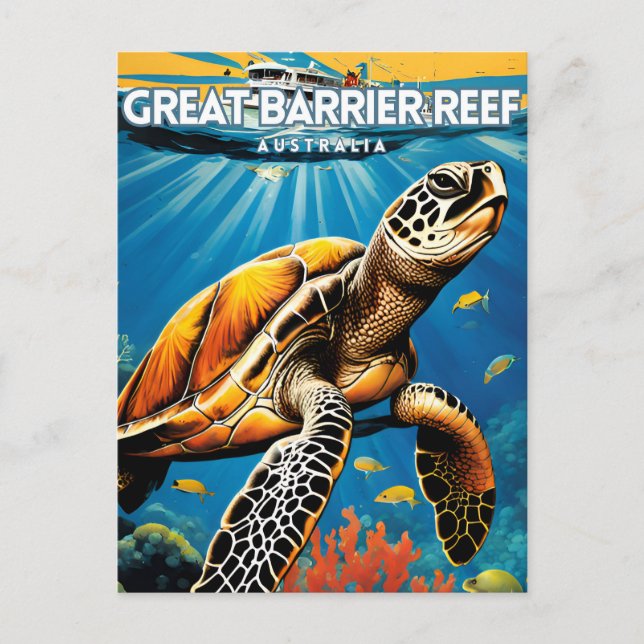 Carte Postale Grande barrière de corail Australie (Devant)