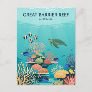 Carte Postale Grande barrière de corail Australie