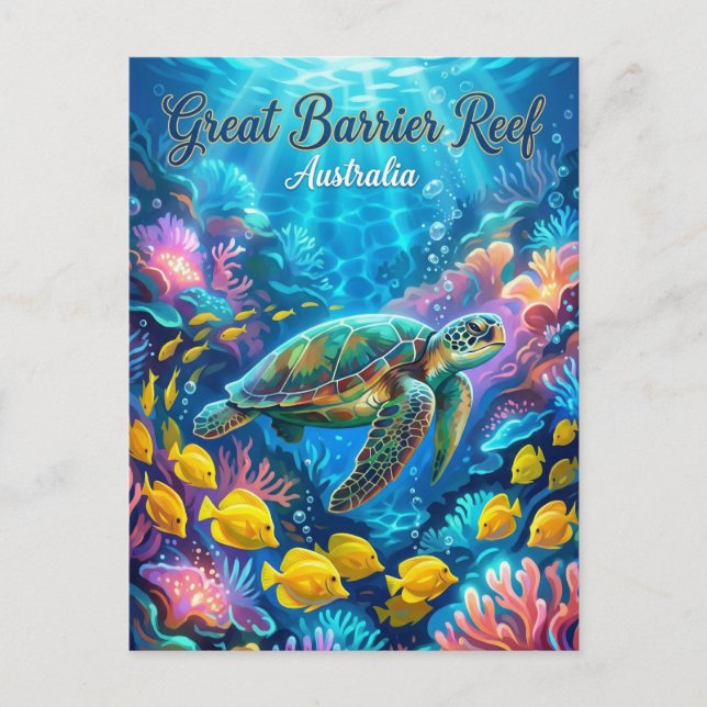 Carte Postale Grande barrière de corail Australie (Devant)