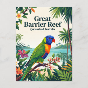 Carte Postale Grande Barrière de Corail, Queensland Australie