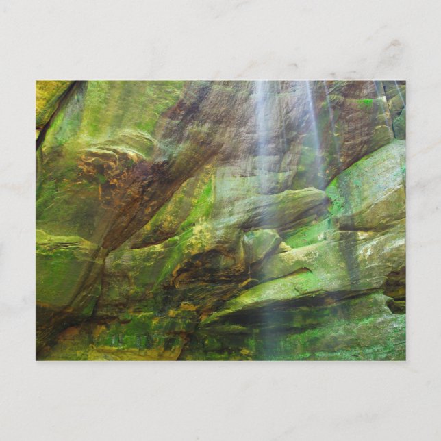Carte Postale Grande cascade Lyons dans le parc d'État de Mohica (Devant)