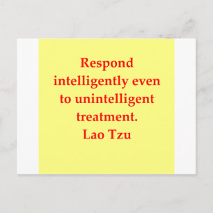 Carte Postale grande citation Lao Tzu