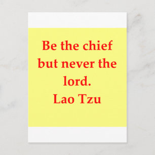 Carte Postale grande citation Lao Tzu