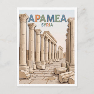 Carte Postale Grande Colonnade d'Apamée Syrie