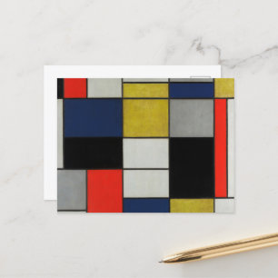 Carte Postale Grande composition par Piet Mondrian