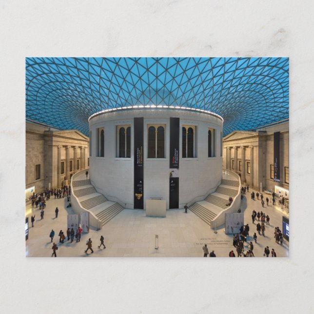 Carte Postale Grande Cour du British Museum à Londres, Royaume-U (Devant)