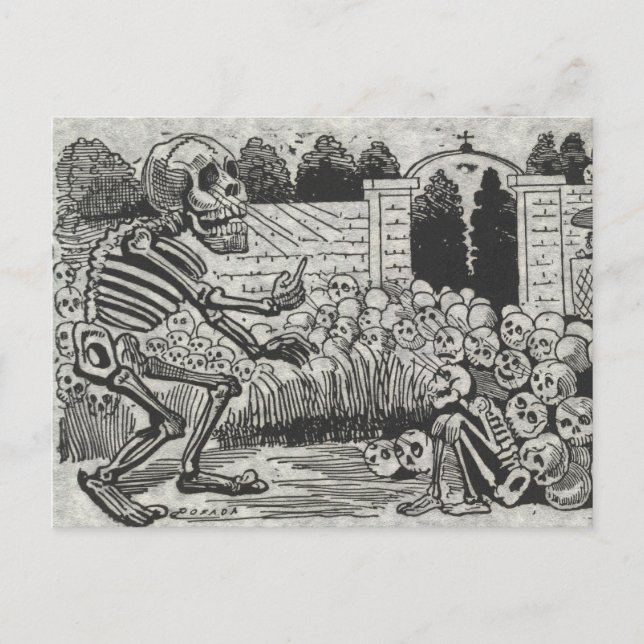 Carte Postale Grande Crâne Électrique (Devant)