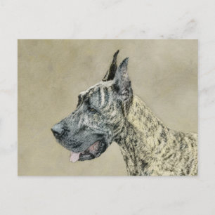 Carte Postale Grande Danse (Brindle) Peinture - Art Chien origin