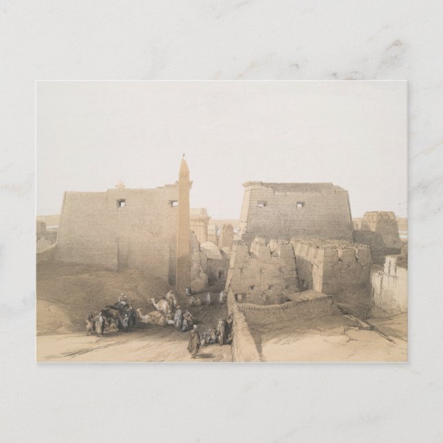 Carte Postale Grande entrée du Temple de Louxor, Egypte (Devant)