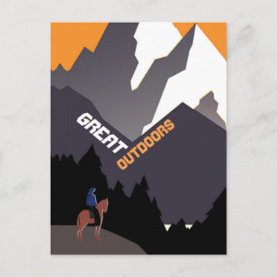 Carte Postale Grande Extérieur Rétro Montana Voyage Publicité Ar