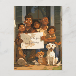 Carte Postale Grande famille