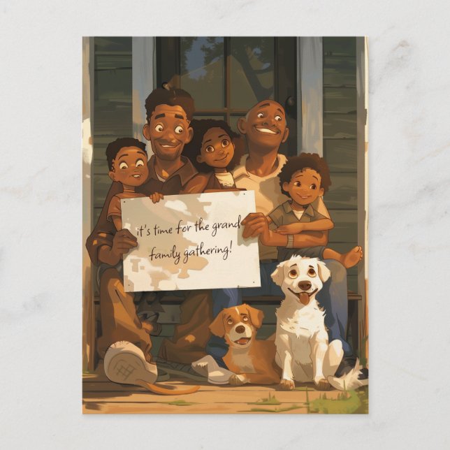 Carte Postale Grande famille (Devant)