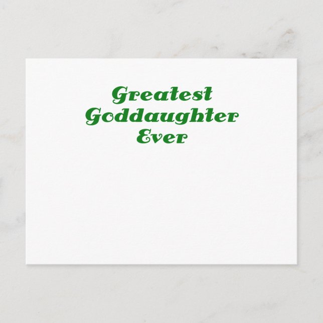 Carte Postale Grande Godgirl jamais (Devant)
