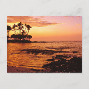Carte Postale Grande Île, Hawaï. Coucher de soleil, Grande Île H
