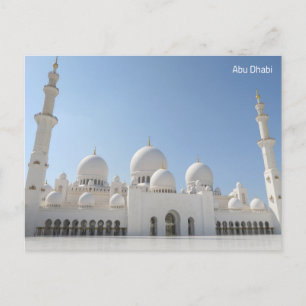 Carte Postale Grande Mosquée d'Abu Dhabi UAE