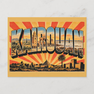 Carte Postale Grande Mosquée de Kairouan Steppe Art de Voyage Vi