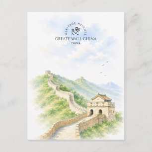 Carte Postale Grande Muraille Chine Architecture Paysage Voyag