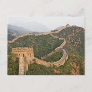 Carte Postale Grande Muraille de Chine à Jinshanling, Chine, Asi