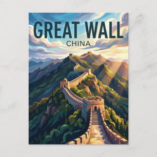 Carte Postale Grande Muraille de Chine Chine