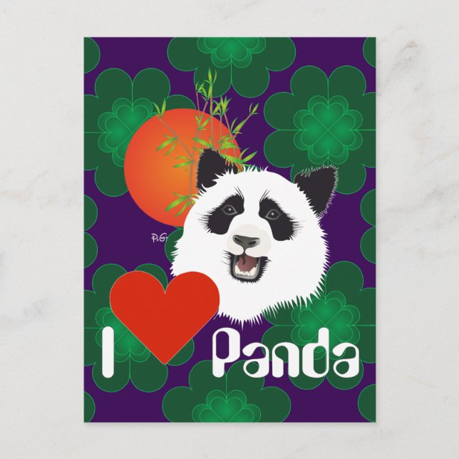Carte Postale Grande Panda (Ailuropoda melanoleuca) (Devant)