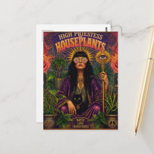Carte Postale grande prêtresse des plantes d'intérieur
