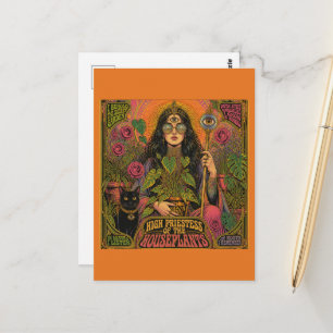 Carte Postale grande prêtresse des plantes d'intérieur