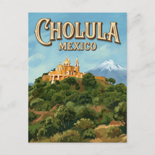 Carte Postale Grande Pyramide de Cholula Mexique