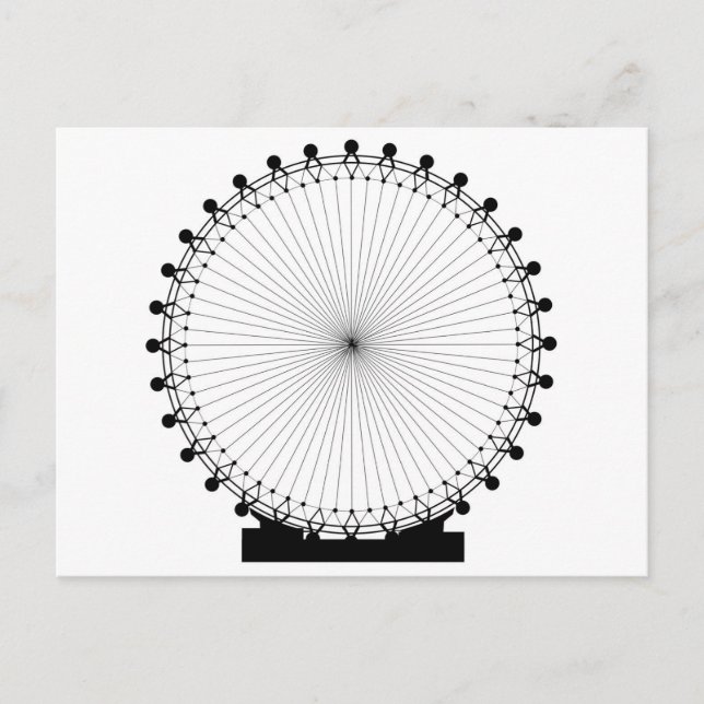 Carte Postale Grande roue Fairground (Devant)