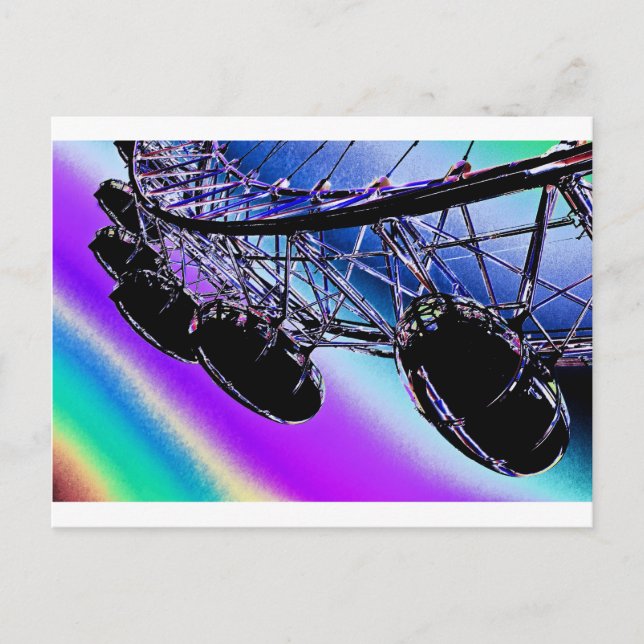 Carte Postale Grande roue London Eye Ferris (Devant)