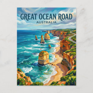 Carte Postale Grande route océanique Australie