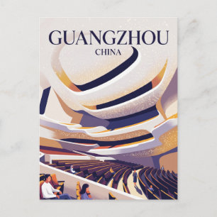 Carte Postale Grande Salle de l'Opéra de Guangzhou Chine