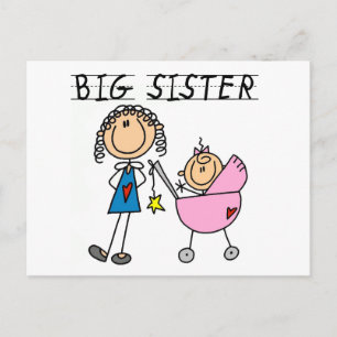 Carte Postale Grande soeur avec peu de T-shirts de SIS