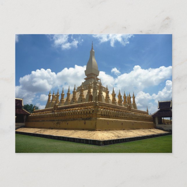 Carte Postale grande stupa d'or Laos (Devant)
