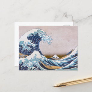 Carte Postale Grande vague du tsunami Kanagawa Japon par Hokusai