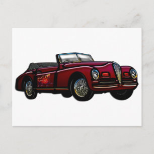 Carte Postale Grande voiture convertible classique