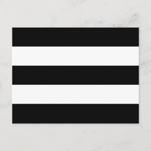 Carte Postale Grandes bandes noires et blanches
