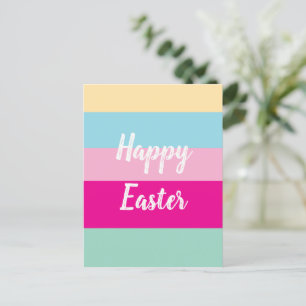 Carte Postale Grandes colorées Motif Joyeux Pâques