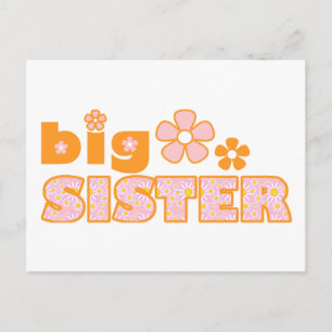 Carte Postale Grandes Fleurs Soeurs