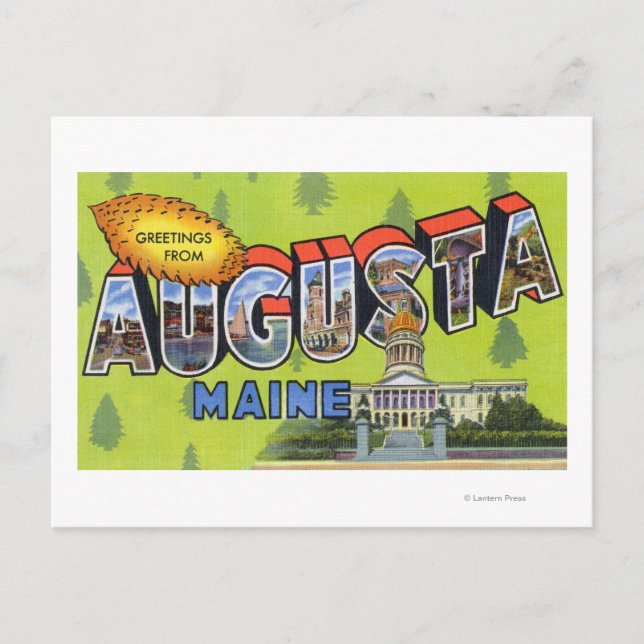 Carte Postale Grandes Scènes De Lettre, Salutations À Partir De  (Devant)