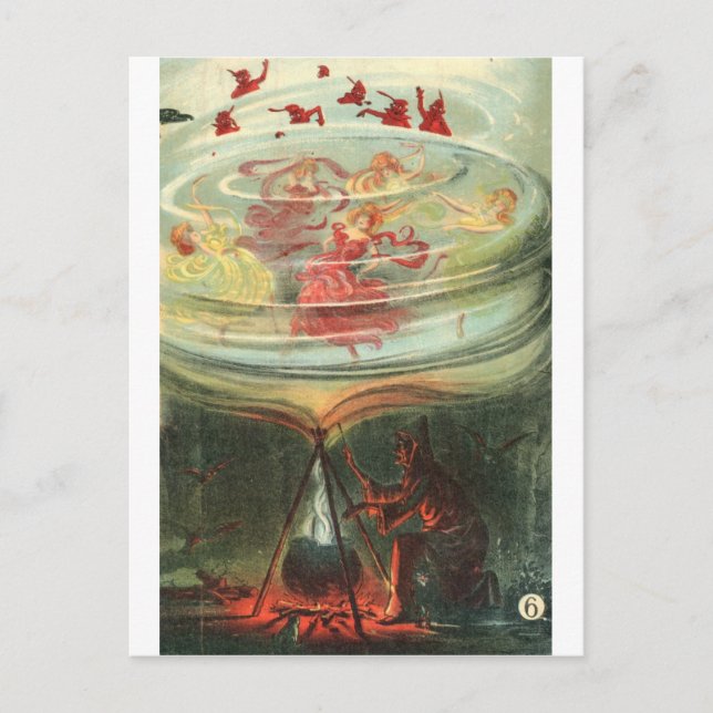 Carte Postale Grandes sorcières tourbillonner Waltzes (Devant)