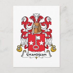 Carte Postale Grandjean Family Crest