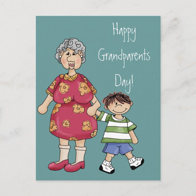 Carte Postale Grandma & Grandson (Grandparent Designs) (Devant)
