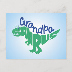 Carte Postale Grandpa Saurus Graphic