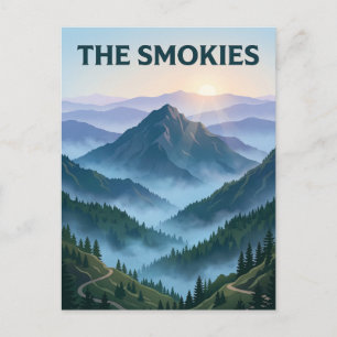 Carte Postale Grands Monts fumées
