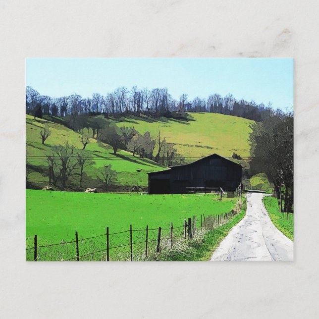 Carte Postale Grange au bout de l'allée (Devant)