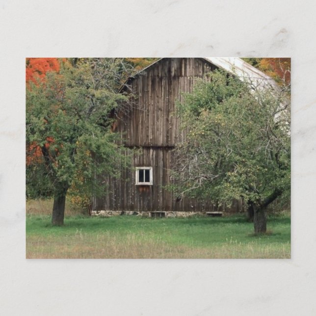 Carte Postale Grange rustique au Michigan (Devant)